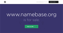 Desktop Screenshot of namebase.org