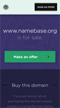 Mobile Screenshot of namebase.org