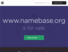 Tablet Screenshot of namebase.org